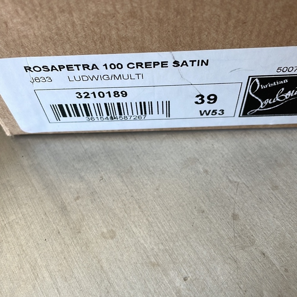 Christian louboutin Rosapetra multi color stiletto sandal 100mm sz 39 - Picture 7 of 11